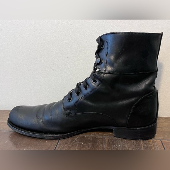 John Varvatos Six O Six 606 Hand Made Leather Lace Up Boots Mens size 10.5 - Picture 4 of 13